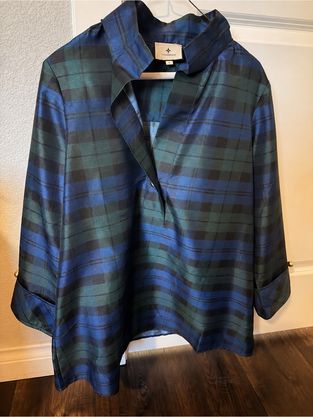 Tuckernuck Blackwatch French Cuff Celine Top